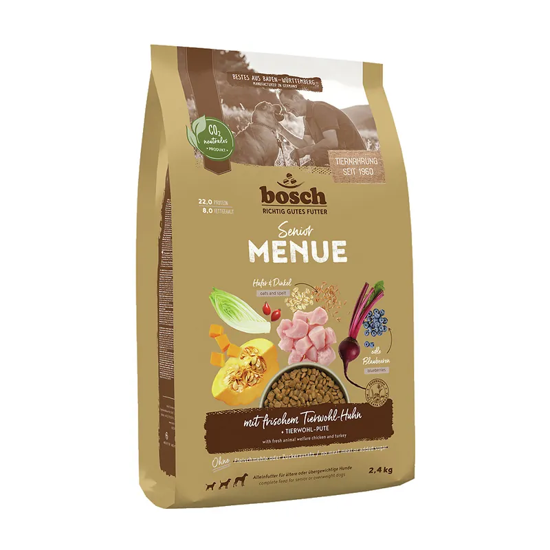 Saisonangebot BOSCH MENUE Senior Huhn 2,4 kg